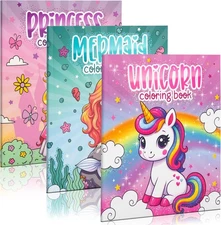 ZICOTO Fun Coloring Books for Kids Set of 3 – 7.09 x 8.46 inches, Colorful 