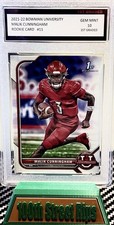 2022 Bowman University Malik Cunningham 1st Graded 10 Gem Mint No. 11 Rookie