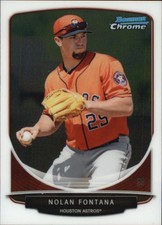2013 Bowman Chrome Mini Baseball Card #86 Nolan Fontana 