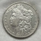 1891-CC $1 Morgan Dollar CARSON CITY 90% Silver US Coin