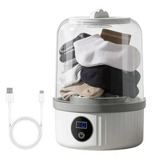 Lavadora Portátil para Ropa Interior Sujetador Calcetines Mini Lavadora USB Recargable