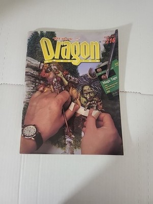 Vintage Dungeons and Dragons Dragon Magazine #216 Variant Magic System for AD&D