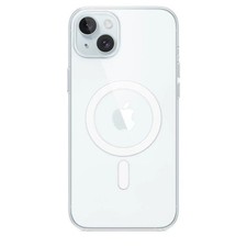 Image of Genuine/Official Apple iPhone 15 Clear Silicone Case With MagSafe NEW MT203ZM/A