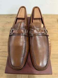 Santoni WALNUT Leather Braided Loafers Made in Italy MEN 10.5 D 441954 LUXURY Santoni Loafers Men | eBay main image 2