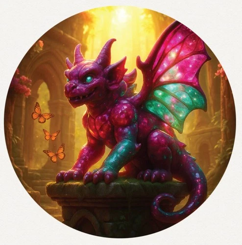 Hayleybug 1 oz Chromatic Ward Gargoyle coin w/ COA POP 15