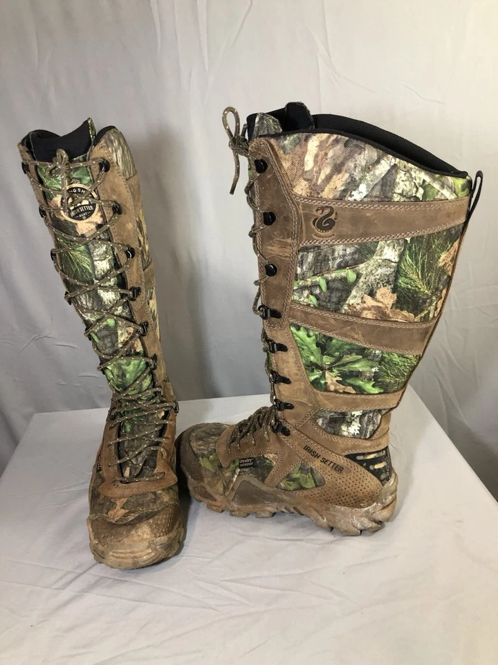 Red Wing Irish Setter Vaprtrek Waterproof Mossy Oak Snake Proof Boots Womens 7.5 - Image 3 of 4