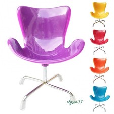 Casa delle Bambole 1/6 Accessorio Miniatura Mobili Plastica Sedia Cigno Soggiorno