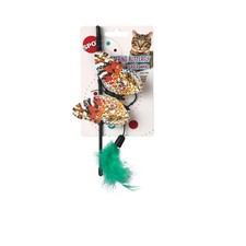 SPOT Fluttering Butterfly Mini Teaser Wand for Cat, 8" 8", assorted