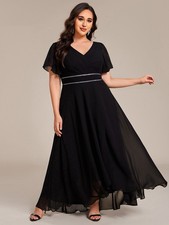 Ever Pretty Black Asymmetrical Dress