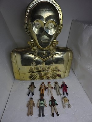 1983 Star Wars C-3PO Collectors Case Plus 9 Star Wars