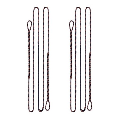 Archery 2PCS Dynaflight BCY D97 Handmade Flemish Twist Bow String 16 Strands ...