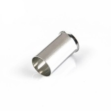 Teansic 50 Pcs AWG 1/0 Wire Ferrules Kit Tinned Copper Crimp 1/0, Silver