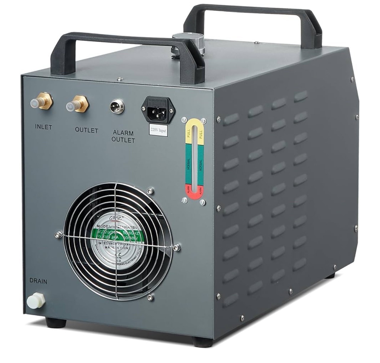 Industrial Water Chiller, CW-3000(PRO), 150W Air-Cooled Industrial Water Cooler