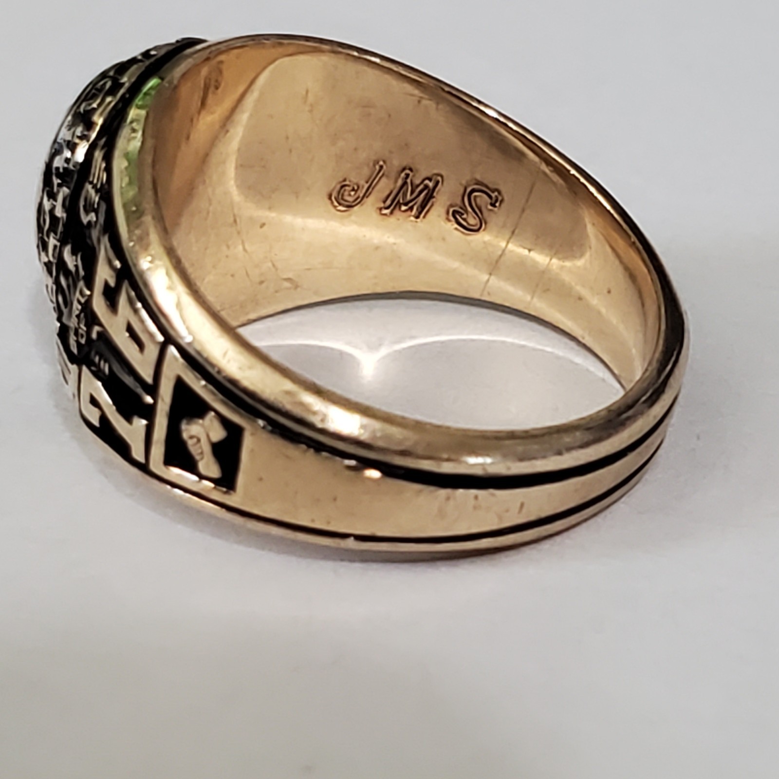 Solid 10k Gold Bellflower HS Class RING Class of … - image 2