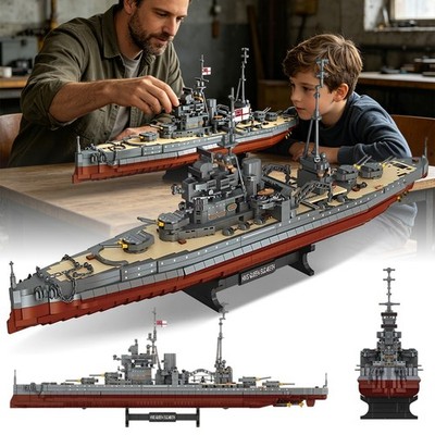 2277Pcs Schlachtschiff Bausteine Klemmbausteine Geschenk Modell Für Jugendliche