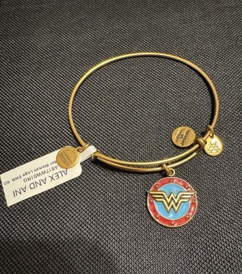 Alex and Ani 2017 Wonder Women Bracelet Collectable DC Comics w/box,papers