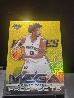 Wesley Yates III 2026 Bowman U Mega Prospects Yellow Mojo Refractor /75 #MP-18