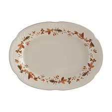 New Pfaltzgraff Autumn Berry Oval Platter 14-3/4-Inch x 11-Inch, White, 5189119