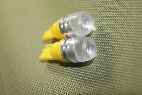 2 pcs Amber T10 High Power Lens Dome Map LED Light Bulbs 194 168 - Picture 2 of 4