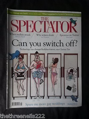 THE SPECTATOR - TECHNOLOGY HAS CHANGED HOLIDAYS - AUG 10 2013