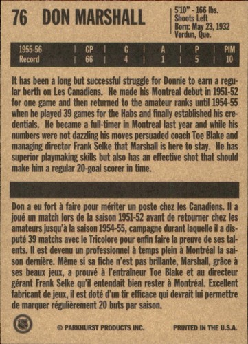 1994 Parkhurst Missing Link 🥅 Set Break NHL Hockey Cards 🥅 YOU PICK 1956-57 - Picture 168 of 372