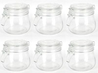 6Er-Set DrahtbüGelglas 0,5L EinmachgläSer Einweckglas Vorratsglas Marmeladenglas