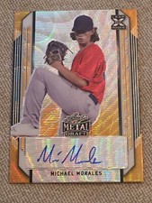 MICHAEL MORALES 2021 Leaf Metal Gold Wave AUTOGRAPH #1/1 Seattle MARINERS 