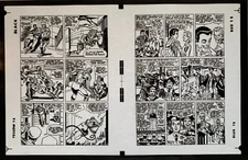 Production Art AMAZING SPIDER-MAN #28, interior pages 16 & 17, STEVE DITKO art