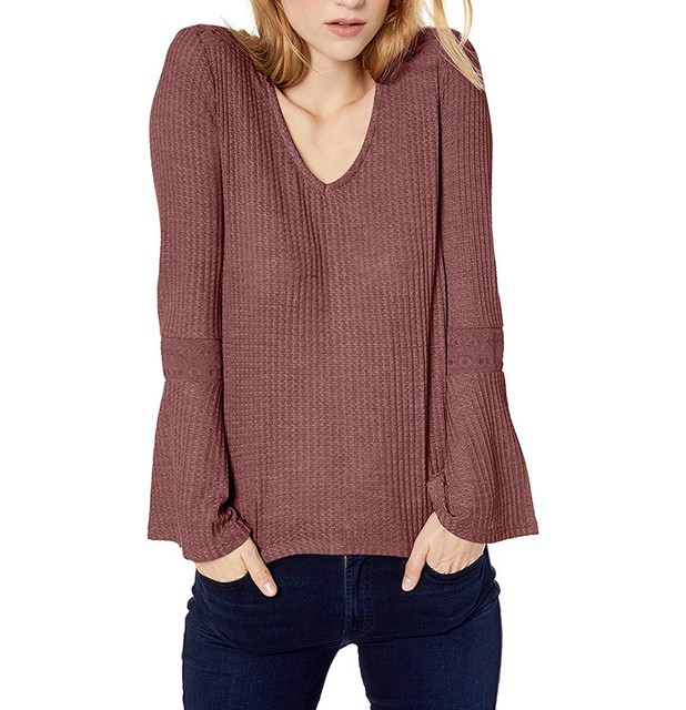 womens pink thermal top