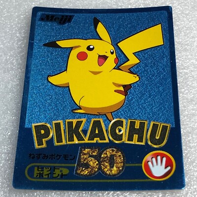 Pokemon - Vintage Japanese Meiji Get Card - Nintendo - Pikachu - #1922