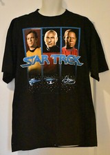 Vintage 1994 Star Trek Shirt Mens Size XL Black Short Sleeve Blockbuster Tag USA