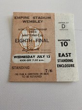 13/7/1966 World Cup Finals Ticket. France. v. Mexico. @ Wembley Stadium
