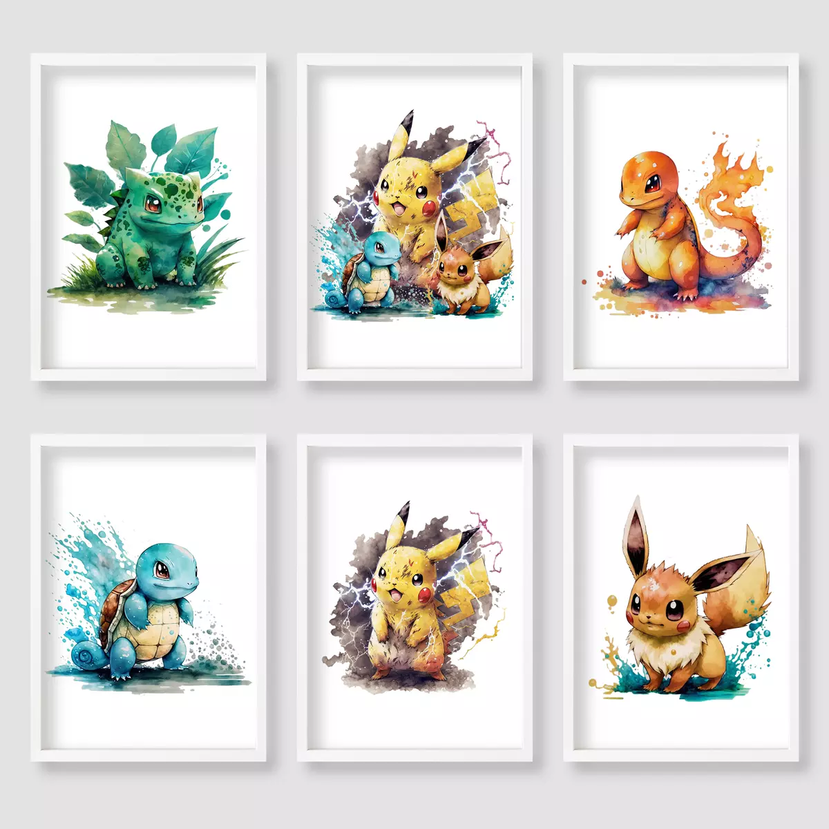 Eeveelutions Pokemon Print A4 A5 