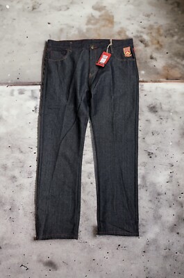 激レア 極太 RED APE バギー デニム bboy ROCAWEAR y2k Red Ape Baggy Straight Fit Wide Leg Jeans Hip Hop Skate Y2K Dark