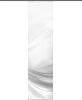 Flächenvorhang Schiebevorhang bedruckt 60x245cm Lincoln grau abstrakt Flammgarn - Bild 1 von 2