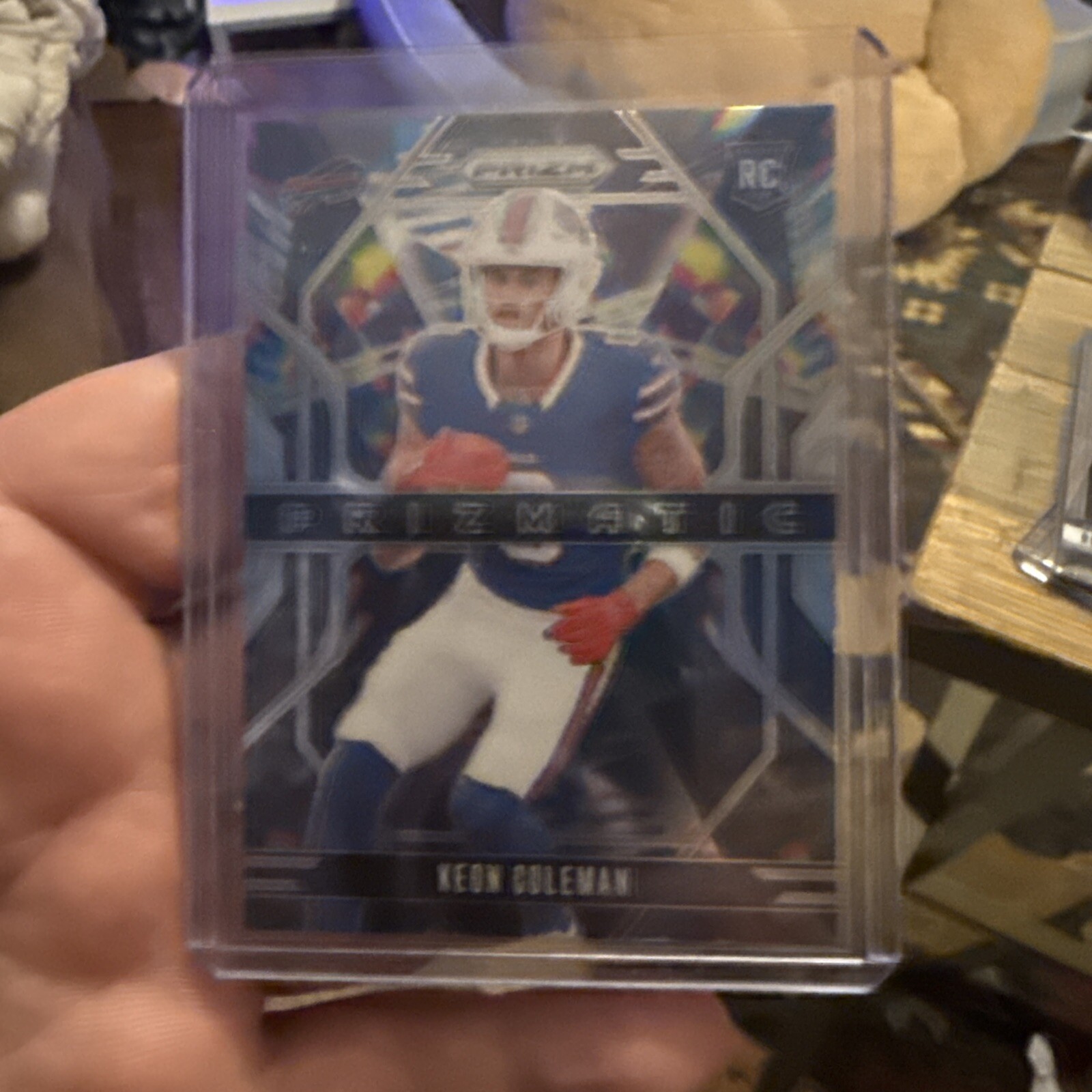 2024 Prizm Keon Coleman RC Rookie Prizmatic Silver Bills LK082