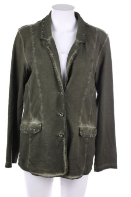Alessa W. collection Jersey Blazer Jewelry Stones D 40 dark green