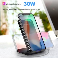 US 30W Wireless Fast Charging Dock For Apple iPhone Air 17 16 15 Samsung S25 S24