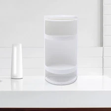 3-Tier Mini Tray Rotated Storage Holder Shower Corner Shelf Bath Organizer White