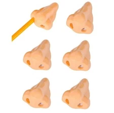 6pcs Funny Nose Shaped Pencil Sharpener School Teacher Student Prank Gag Gift