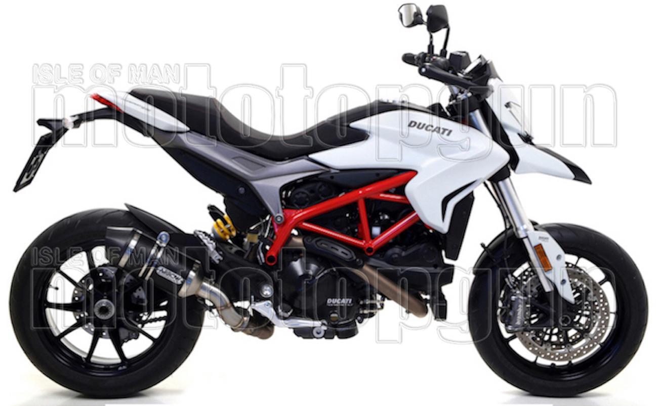 Échappement Arrow C-Tech noir pour moto Ducati Hyperstrada 939 2017 - 2
