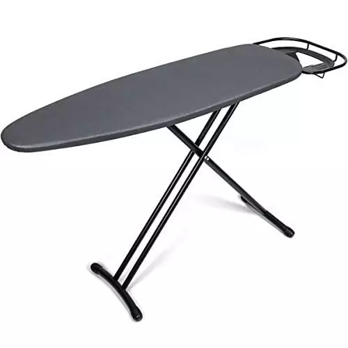 Duwee Ironing Board with Retractable and Adjustable Iron Rest, Steel Top  Board