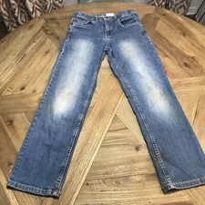 Urban Pipeline 12 Regular Boys Denim Blue Adjustable Waist Distressed