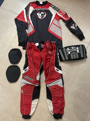 Thor MX Retro Phase Motocross Kit Black/Red Kids