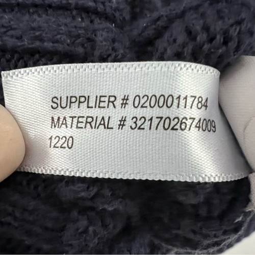 Polo Ralph Lauren Sweater Boys 4/4T Cable Knit Pullover Crew Neck Logo Navy - Picture 4 of 5