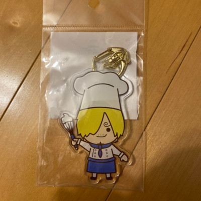 One Piece Pastry Chef Sanji keychain Mugiwara Store Harajuku