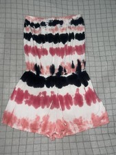 Vintage Havana Girl  s Tie Dye Strapless Romper Shorts Size XL