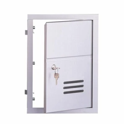 Alubox SC1 Sportello posta incasso Esterno in alluminio Colore Argento e Ghisa