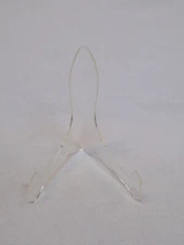 Easel Picture Photo Holder Display Stand Plastic Clear Decorative Tabletop 6" 