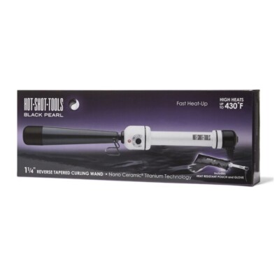 Hot Shot Tools Black Pearl 11/4? Reverse Tapered Curling  display picture 1